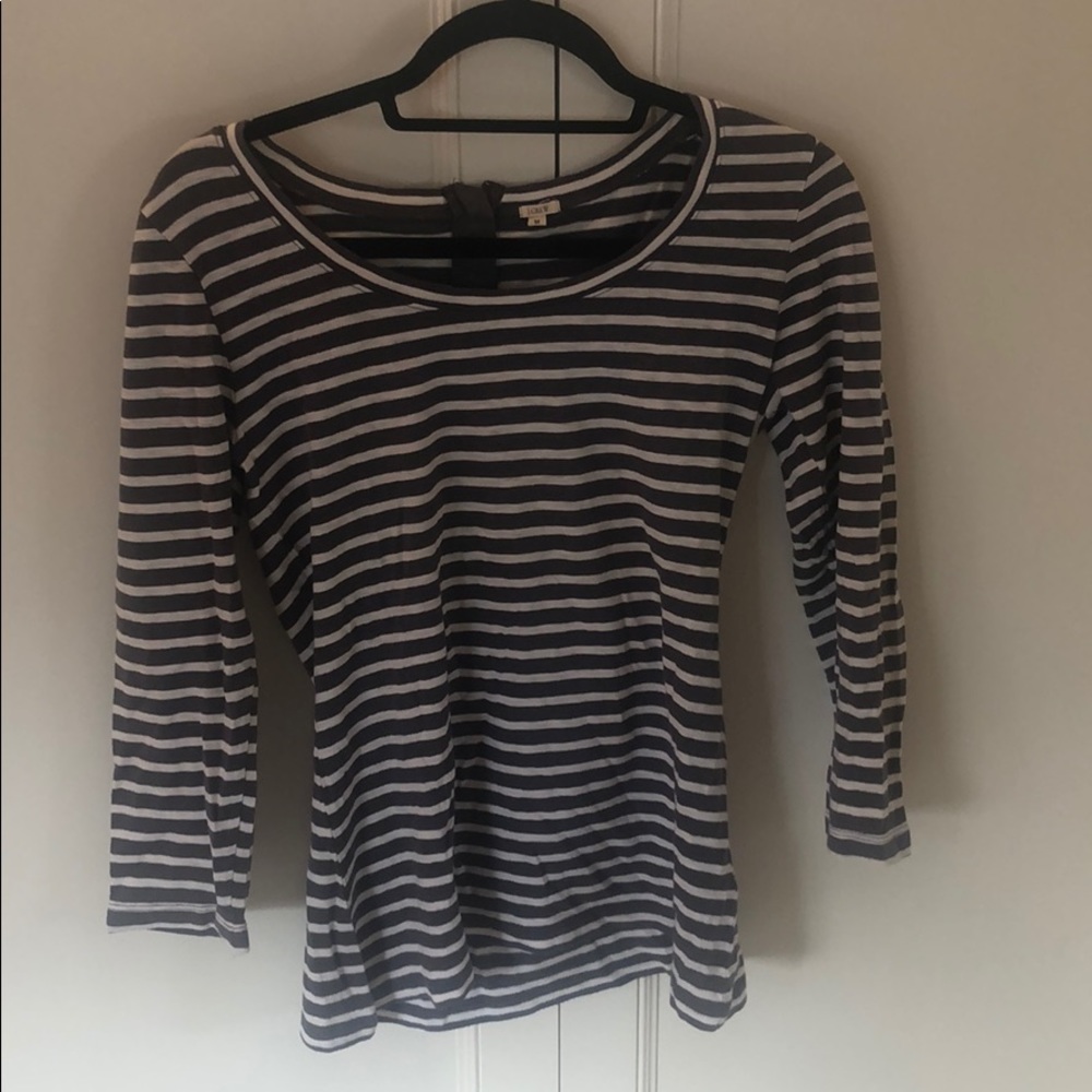 J. Crew shirt with zipper back size medium